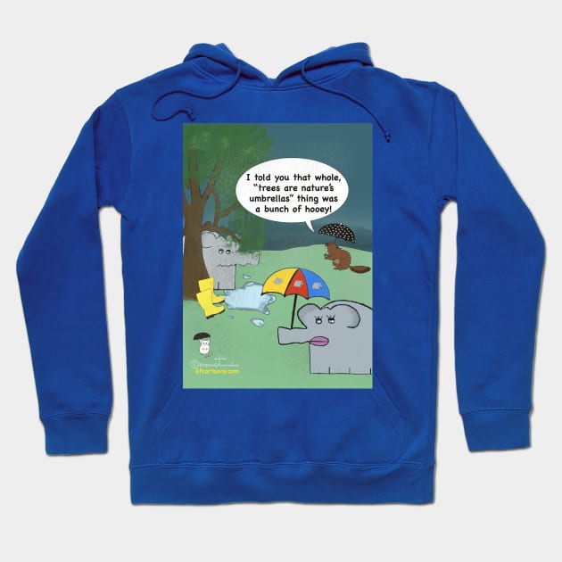 Enormously Funny Cartoons Nature’s Umbrella Hoodie by Enormously Funny Cartoons